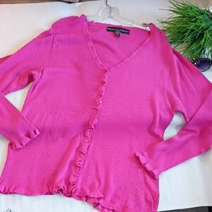 Pink V-Neck Sweater